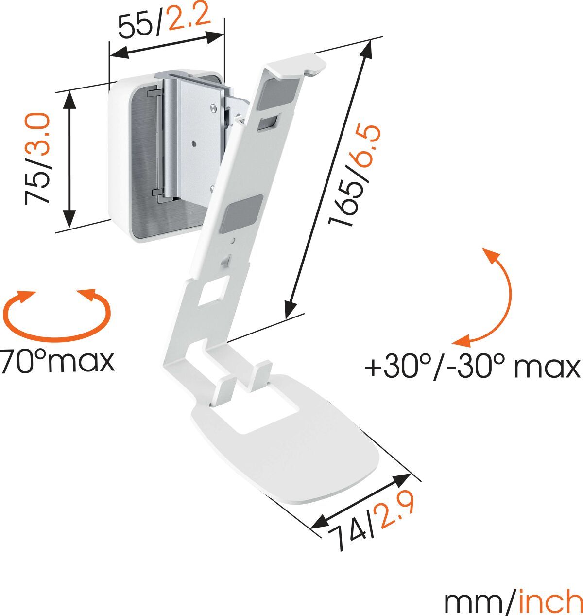 Sonos  One wall mount pair